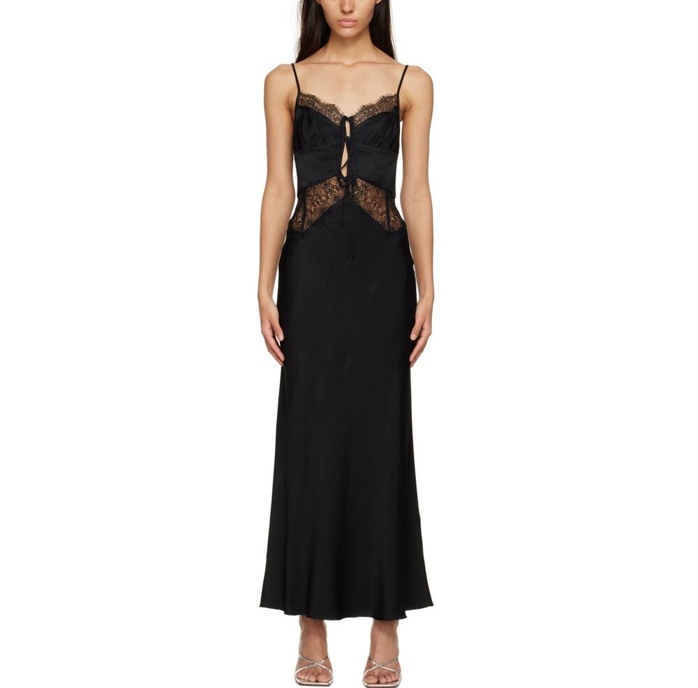 Bec + Bridge Lace Black Nicolette Maxi Dress Size 4